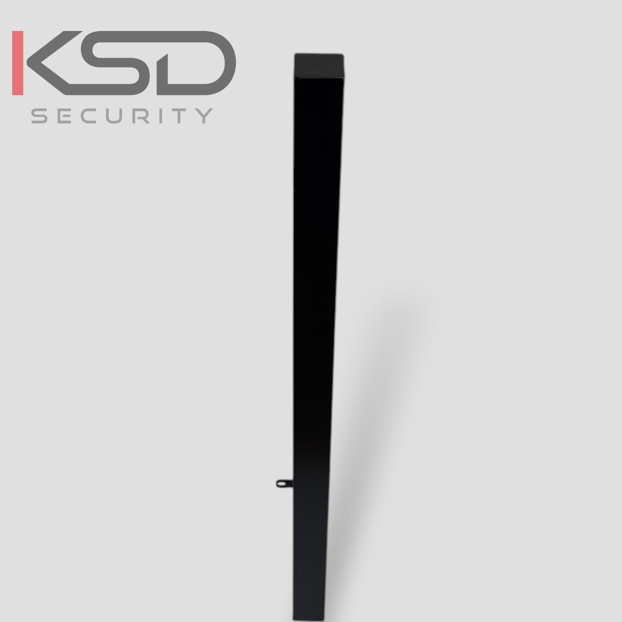 Removable Security Bollard - Black & Yellow - KSD Security