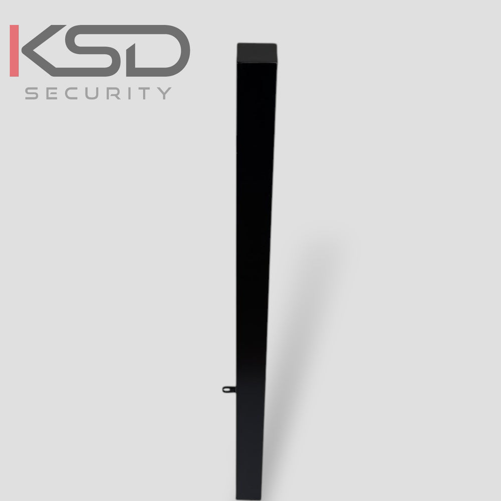 Removable Security Bollard - Black & Yellow - KSD Security