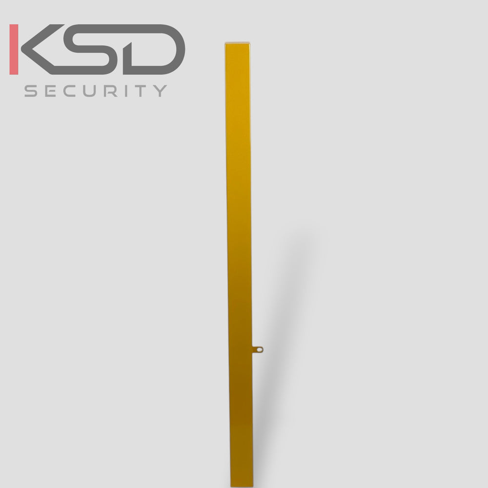 Removable Security Bollard - Black & Yellow - KSD Security