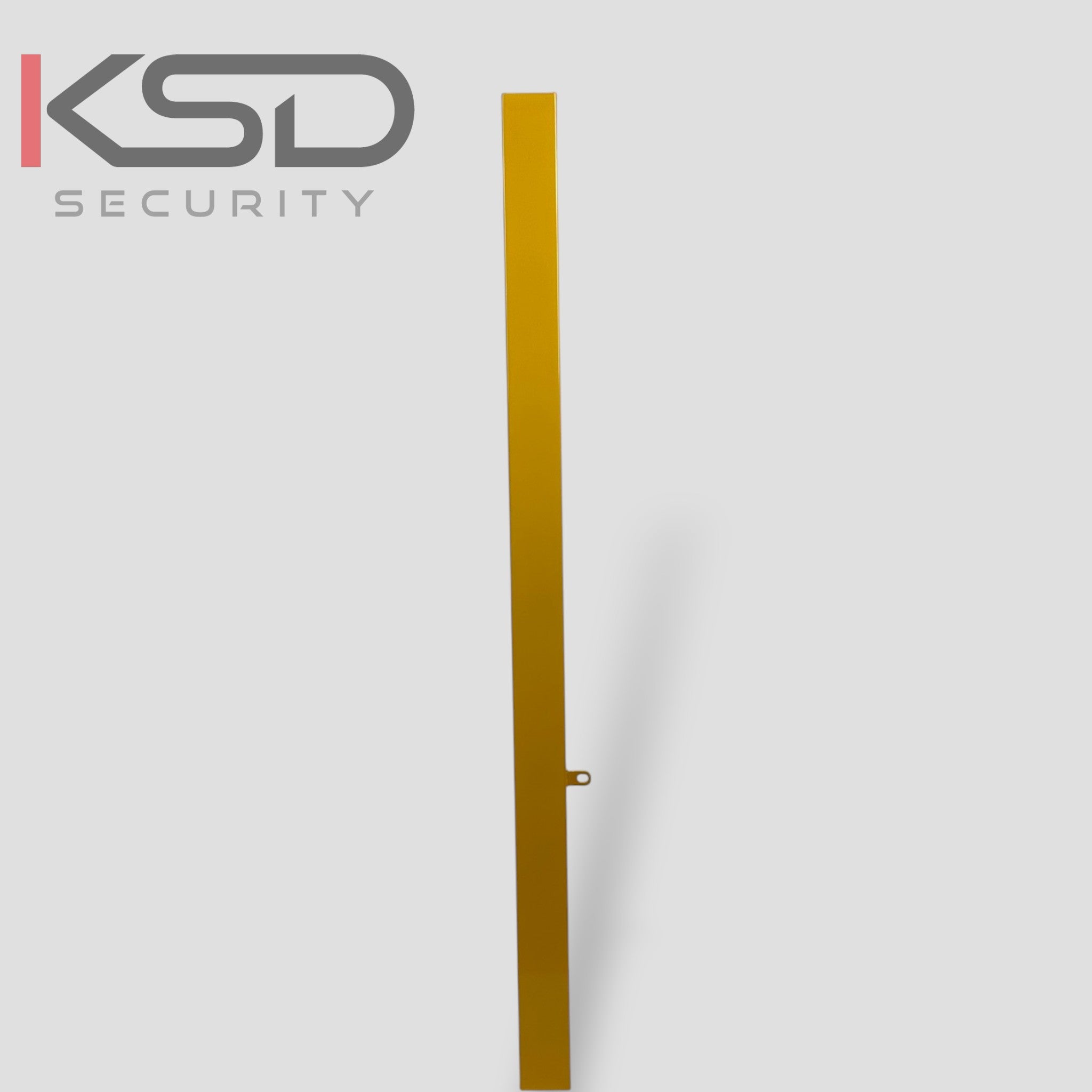 Removable Security Bollard - Black & Yellow - KSD Security