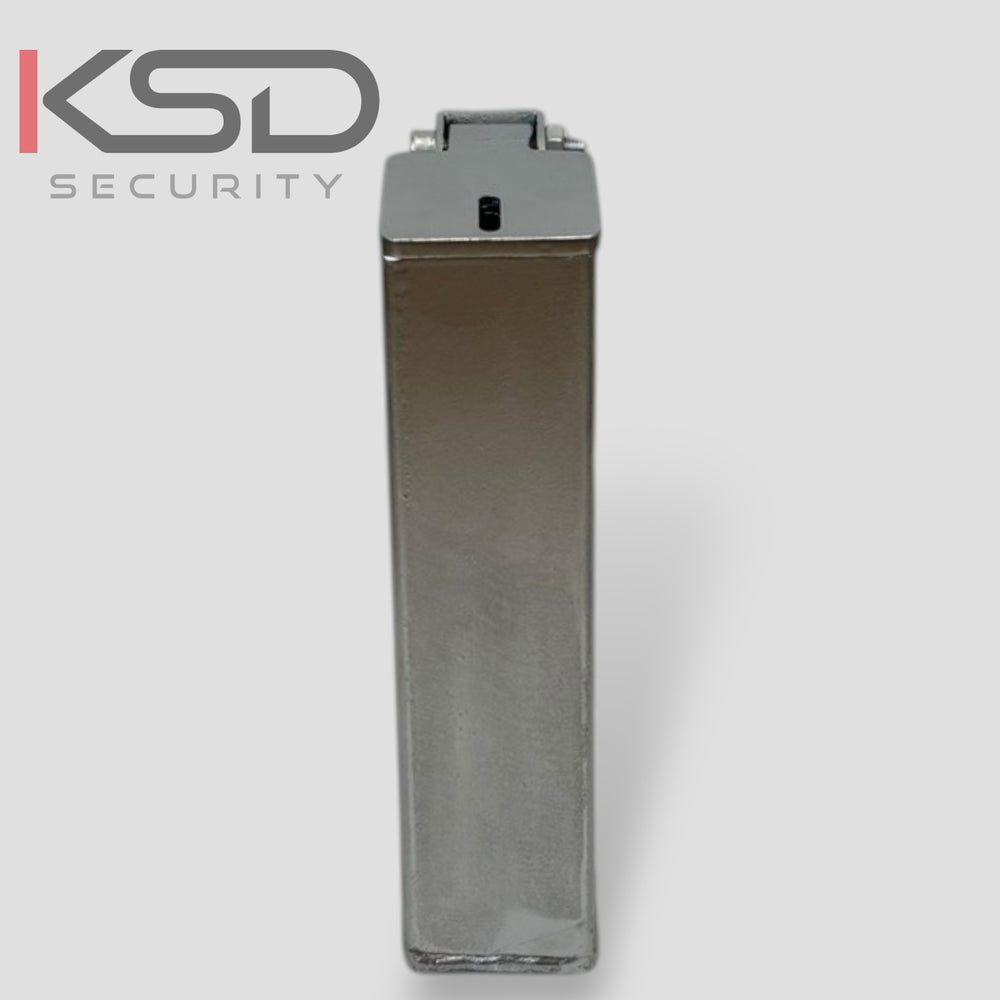 Removable Security Bollard - Black & Yellow - KSD Security