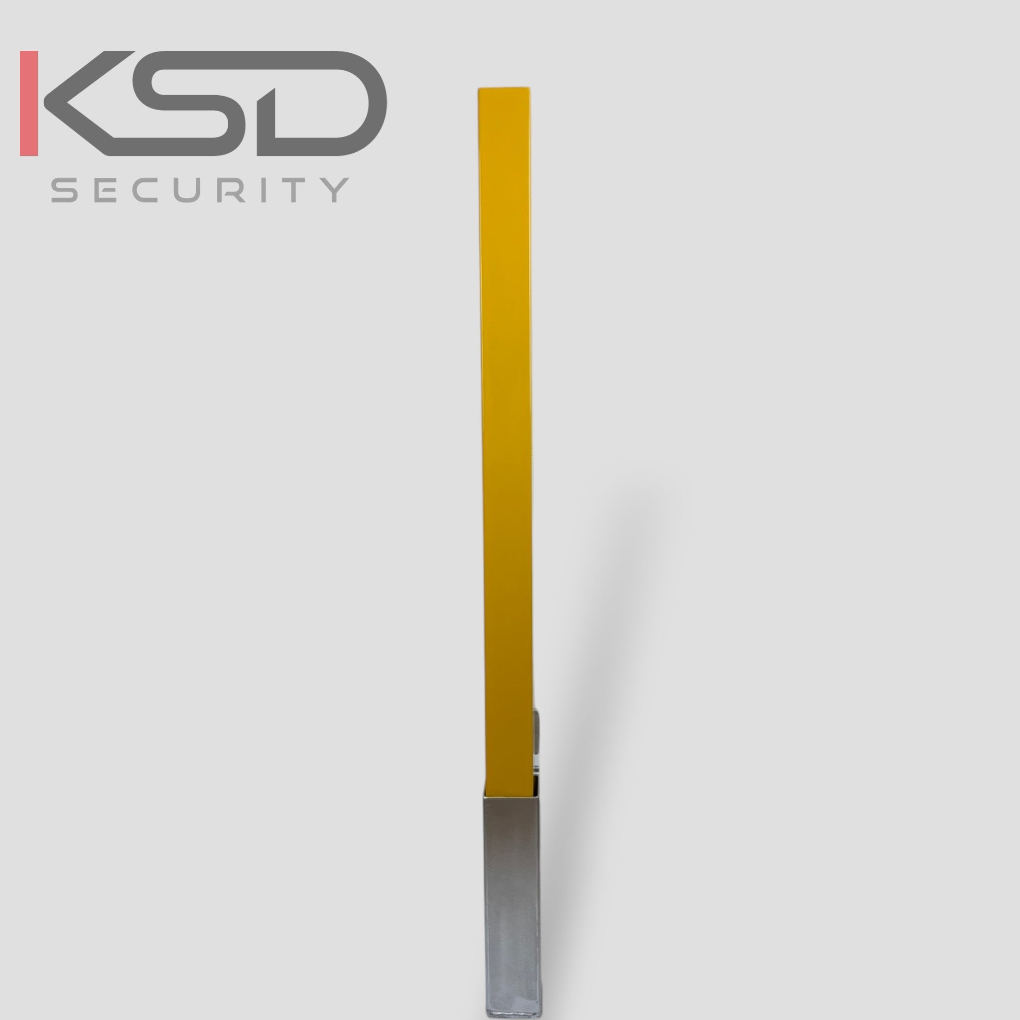 Removable Security Bollard - Black & Yellow - KSD Security
