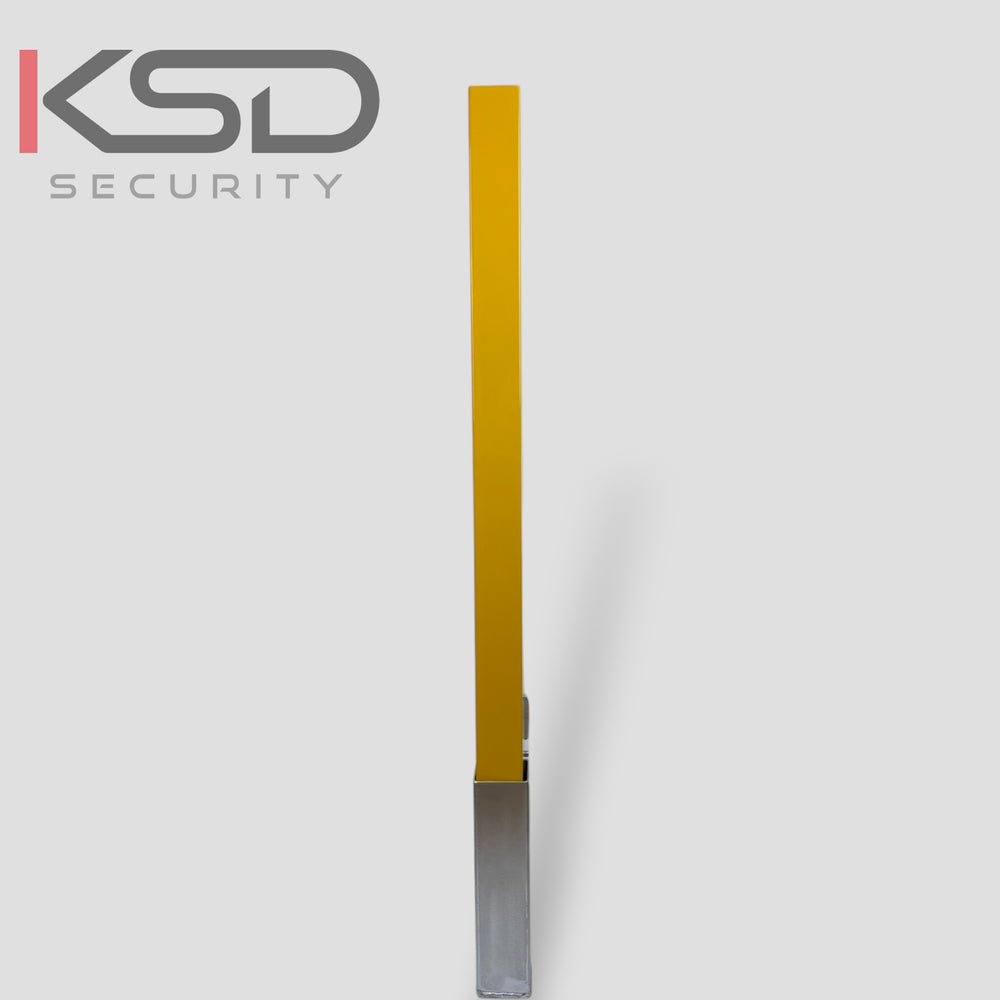 Removable Security Bollard - Black & Yellow - KSD Security