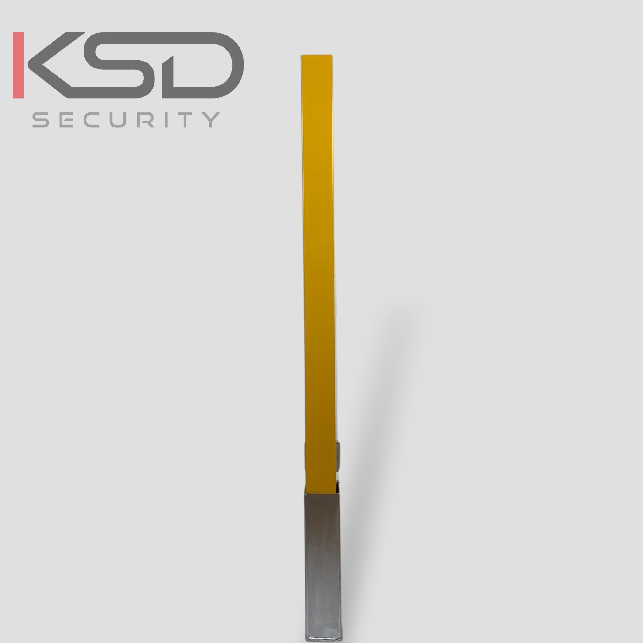Removable Security Bollard - Black & Yellow - KSD Security