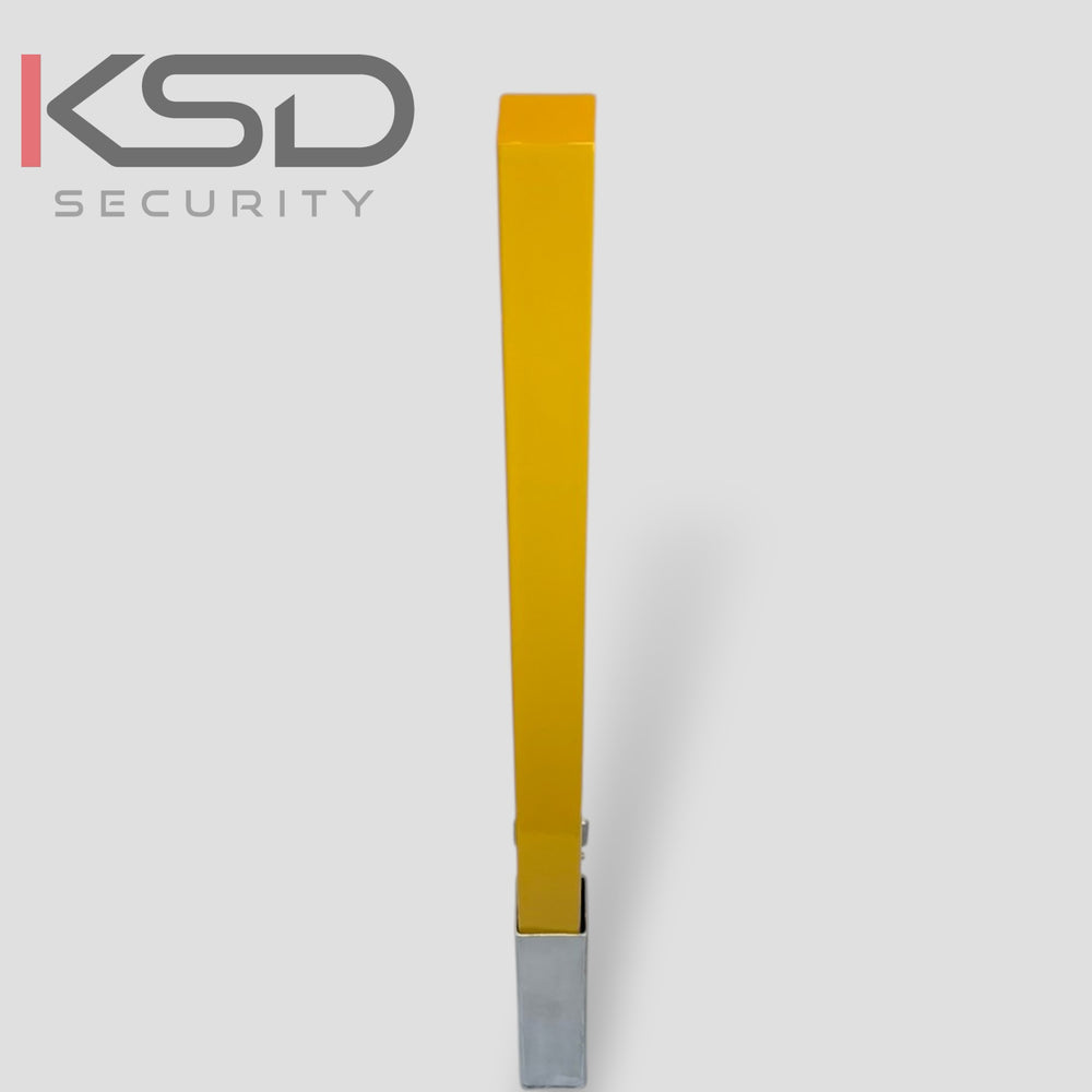 Removable Security Bollard - Black & Yellow - KSD Security