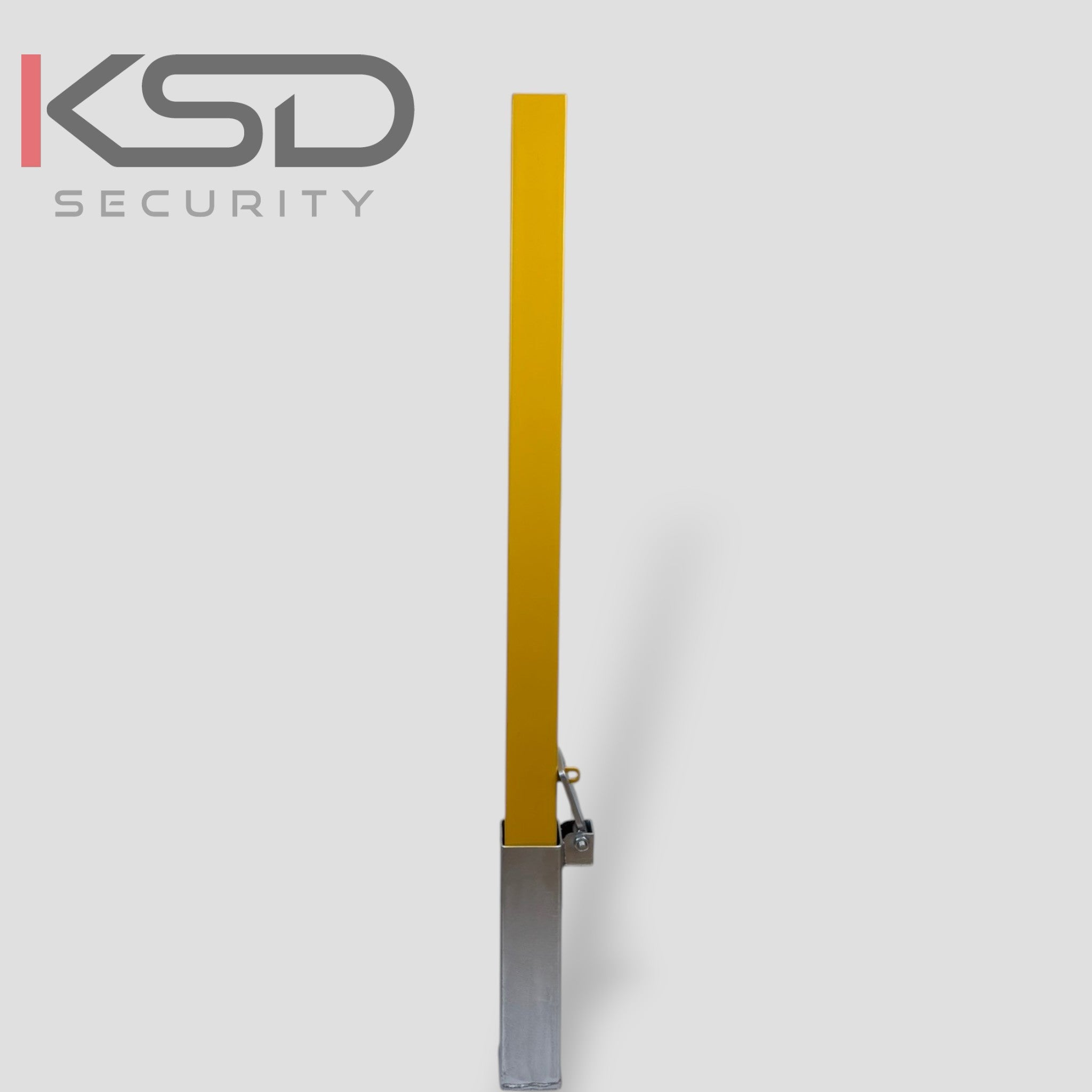 Removable Security Bollard - Black & Yellow - KSD Security