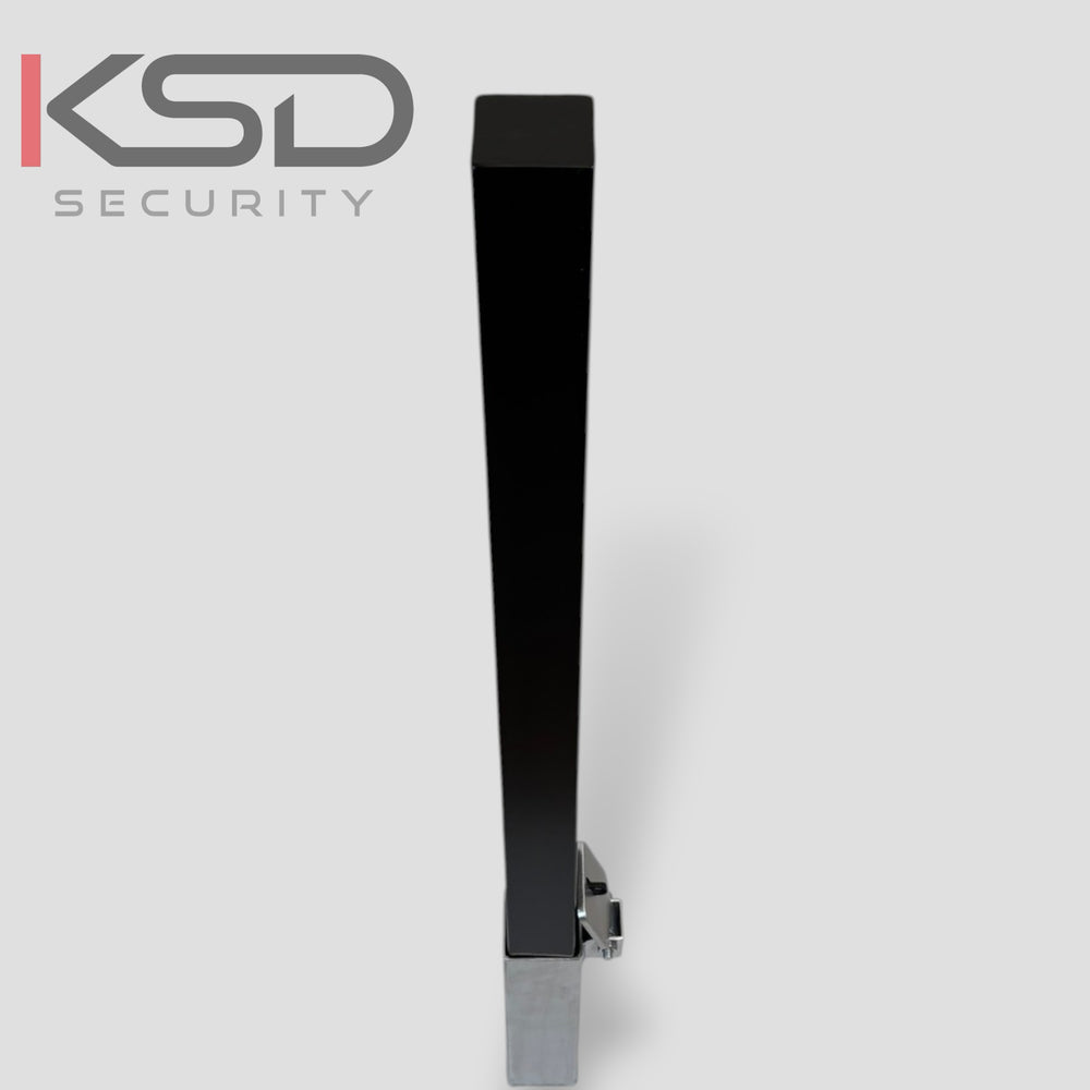 Removable Security Bollard - Black & Yellow - KSD Security