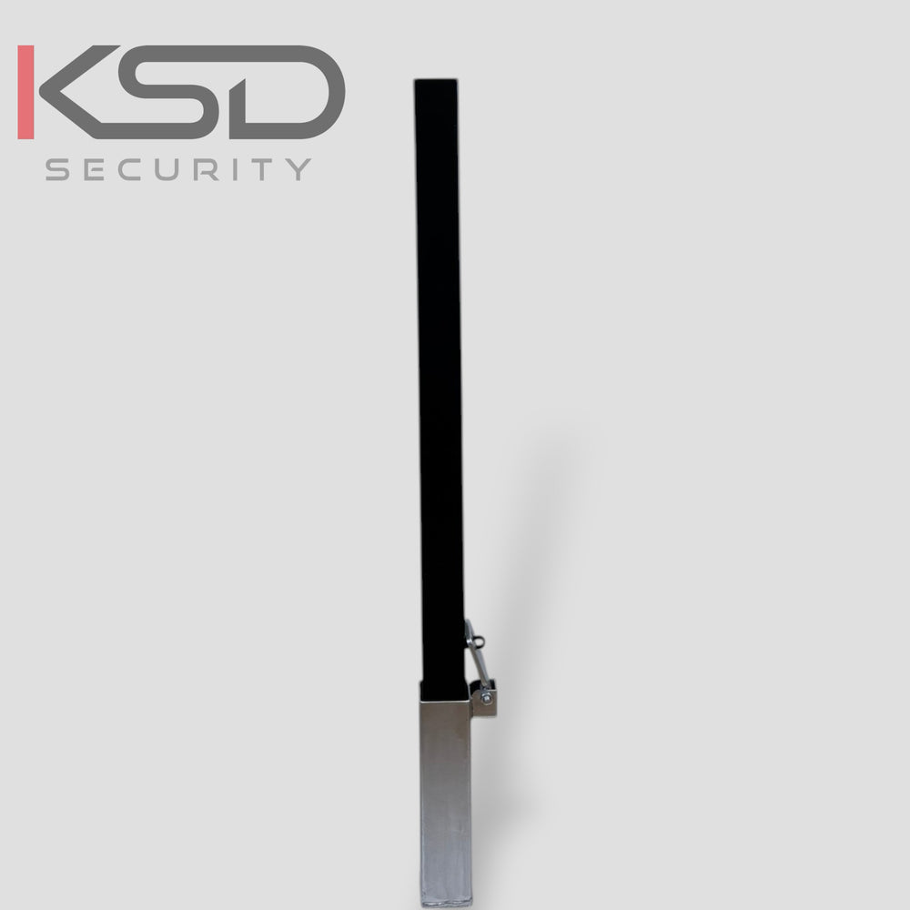 Removable Security Bollard - Black & Yellow - KSD Security